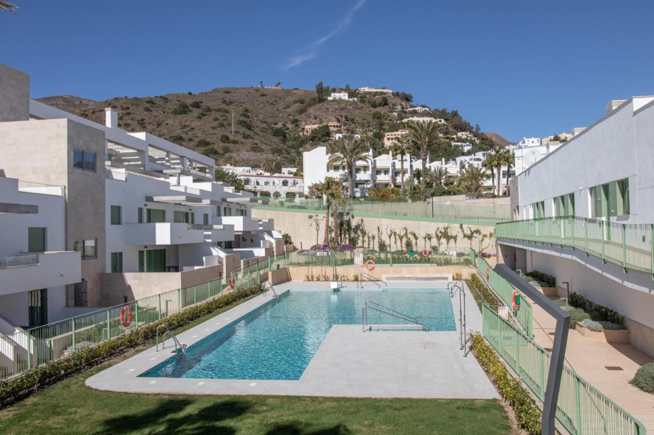 Precioso Apartamento Frente A La Playa Con Piscina Mojácar Esterno foto